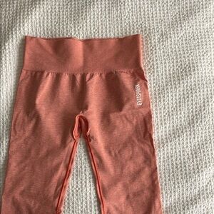 Gymshark Womens Coral Vital Seamless Leggings